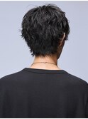 癖毛風ウルフヘア