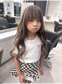 ハイライトカラーミルクティーベージュレイヤーカット