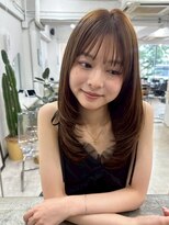 ポーチバイハニー オモテサンドウ(PORCH by HONEY omotesando) ざくざくレイヤーカット/小顔ハッシュカット/マロンベージュ3