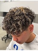 バロックパーマ/ショートパーマ/ハイライトパーマ/波巻メッシュ