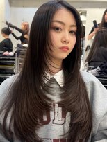 アンダーバーホワイトモデ 河内長野(_WHITE mode)&nbsp;ハイライトカラーミルクティーベージュレイヤーカット