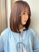 カバーヘアアンドスパ ブリス 浦和(COVER HAIR&SPA bliss)&nbsp;髪質改善/ココアベージュ×ミディアムレイヤー/大人可愛いp浦和