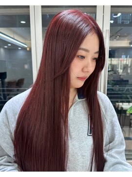 ガーデンヨコハマ(GARDEN YOKOHAMA) チェリーレッド バーガンディ ブリーチなし 暖色カラー 小顔