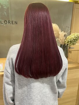 ローレン(LOREN) イメチェン/ホワイトブロンド/外ハネボブ/ワイドバング/栄/久屋