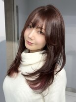 ヴェイン 渋谷(vain)&nbsp;インナーカラーレイヤーカットこなれ感カラーピクブラウン