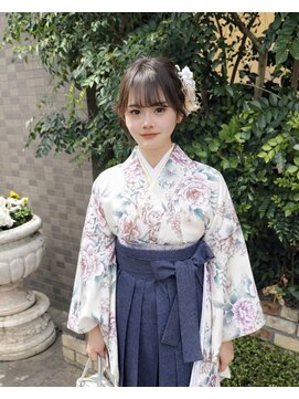 ファーレンピュアスウィート(fahren-pure-suite) 袴スタイルヘアアレンジシニヨン