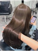 ワンホンレイヤー顔まわり韓国ロングレイヤー