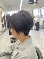 ユニークノベル 中央林間(unique novel) 30代40代50代小顔に見えるショートカット白髪染め白髪ぼかし