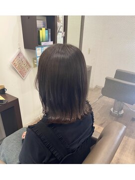 オシャマワールドコーヌコピア ライラックグレージュ×質感トリートメント