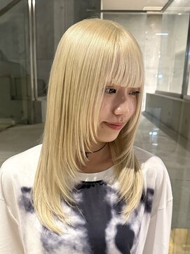 ヲタク 渋谷 代官山 恵比寿(wotaku.) 抜きっぱなしブロンドハイトーンケアブリーチホワイトブロンド