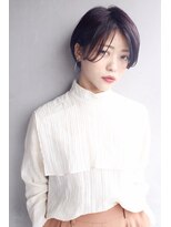 レンク(LENC)&nbsp;Coast.ショートボブ×フリンジバング×バイオレットカラー