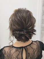 ヘアメイク ゼロサンヨンゴ(Hair Make 0345)&nbsp;ウェーブゆるアップ　【高倉麻未】