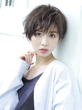 エムスラッシュ アヴェダ 自由が丘(M.SLASH AVEDA) 【M.SLASH】透明感あふれるニュアンスカール/くびれショート!