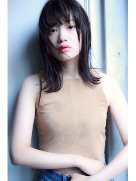 ラべリー 池袋(LOVELEY) ナチュラルミディ×ディープアッシュ　カット　【池袋】