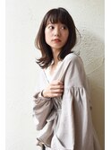 《joemi 近江》梅雨はストレートパーマの艶髪ロブヘア　近江