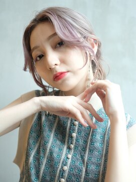 アルバム 銀座(ALBUM GINZA) ラグお団子_ココアブラウンフリンジウェーブセシルカット_97660