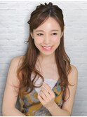 ハーフアップ