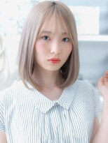 モッズヘア 上尾西口店(mod's hair) 韓国風ハイライト小顔透け感シースルーバングa上尾20代30代40代