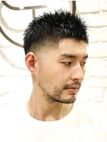 ヘアーアンドグルーミング ヨシザワインク(HAIR&GROOMING YOSHIZAWA Inc.) フェードショートスパイキーベリーショート刈り上げ理容室黒髪