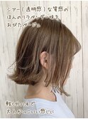 大人可愛い/小顔ヘア/ツヤ感/ノーブル/前下がりボブ/ひし形ボブ