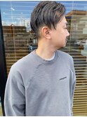 メンズの前下がりショート
