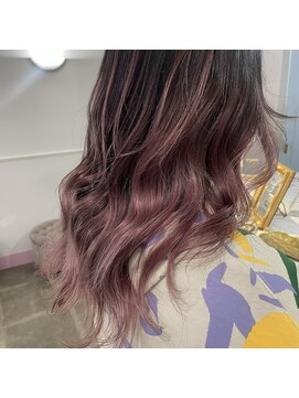 テクライズ 豊橋店(TECHRISE) ☆グラデーション、ホワイトピンク、ピンクカラー☆10代20代30代