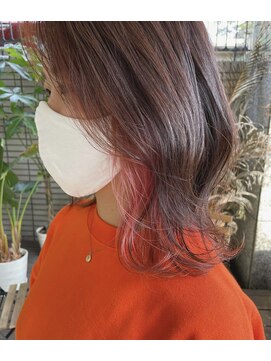 ダブル(W) 【hair salon W】インナーピンク