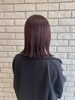 フルミー(fulme.)&nbsp;ブリーチなし！大人っぽい艶感暗髪パープルヘア☆