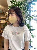 ソワンドゥブレス 瓜破店(soin de brace)&nbsp;インナーカラー薄ピンクbaby pink