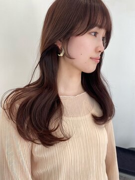 ラル 立川(lar) 顔まわりカット_アースカラーデザインカラーくびれレイヤー