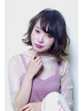 クシュ 所沢西口プロぺ通り(kusyu... ) ペールベージュセクションカラーグラデーションカラー外ハネボブ