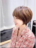 【顔タイプ】顔タイプ別似合わせショート×ピンクラテ