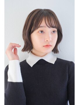 ガリカ シーム(Gallica/SEAM) 【Gallica】大人かわいい外ハネボブ斜めバング/ぱっつんボブ