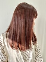 フォーク FOLK&nbsp;【FOLK】透明感ペールピンク☆似合わせ内巻きミディアムボブ♪