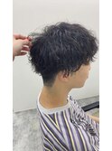波巻きパーマ