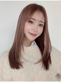ストレートへあ_マチルダボブピンクベージュ_29523