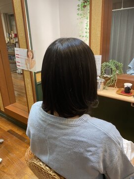 ヘアー マジック 国立店(Hair Magic) 地毛風カラー/ぱっつんセミ/ナチュラルブラック