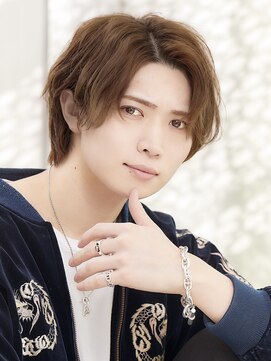 アンフィニー 銀座(ANFINI) 【銀座　ANFINI】メンズロングヘアゆるめウェーブかきあげ