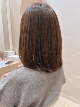 コーエン(cowen) 大人かわいい☆お手入れ簡単王道ロブ♪髪質改善ストレート