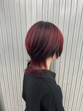 キバ(kva) ▽□□▽ショートウルフ×デザインカラー