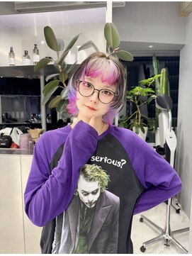 ヴァイス 新宿店(VAICE) ホワイトラベンダーデザイン　ウルフカット