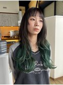 chill/グラデーションカラー×ターコイズグリーン