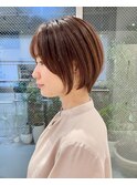 【ボブ】大人っぽくなる小顔ショートボブ