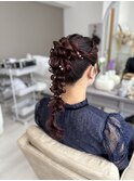 ヘアセット（編みおろし）