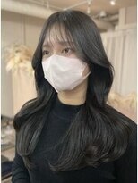 ユニ 表参道(uni) #66/韓国/韓国風/レイヤーカット/後れ毛/くびれヘア/前髪/表参道