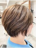 白髪ぼかし30代40代50代60代伊丹大人ショート大人ボブ