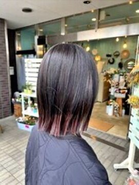 チャプター 千葉ニュータウン中央店(chapter) 裾カラーラベンダーピンクボルドー