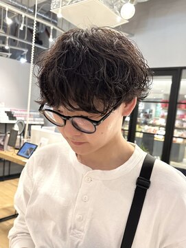 ディフィー 梅田(Defi) シャドウパーマ/刈り上げ無し/@岡