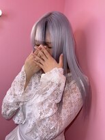 ダズリングディア(Dazzling Deer)&nbsp;ホワイトカラー/ポイントデザインカラー/ストレートロング