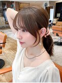 【20代30代】顔まわりレイヤー/ココアベージュ/ショコラブラウン